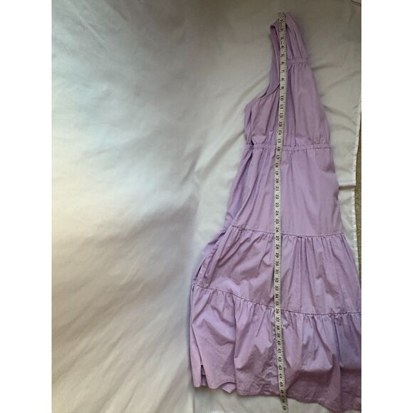 Halogen Sleeveless Tiered Poplin Dress Purple Bloom Lavender Plus Size 1X Girly - Picture 13 of 13